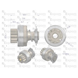 Starterio movos mazgas jcb 16 902 621 roz