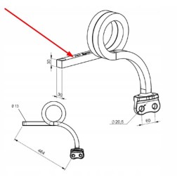 Tcs sr30 504 spyruoklė dešinė 30 x 30 mm