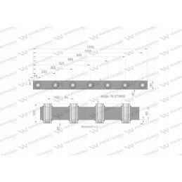 Sija krautuvo šakėms 1050mm su virbalais
