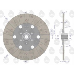 Sankabos diskas, 1 pakopa f 280 su 16 49011175