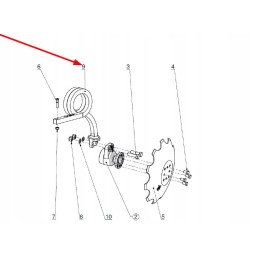 Tcs sr30 502 spyruoklė 30 x 30 dešinė 20 50 3d ilgio