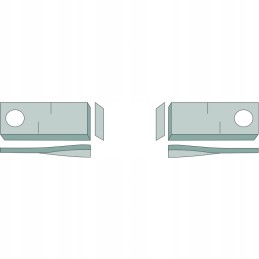 Peiliai kairėje 19mm 3mm 94mm 151386 0 granito x25 vnt.