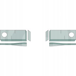 Peiliai kairėje 19mm 3mm 94mm 151386 0 granito x25 vnt.