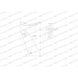 Kairė krūtinė, dviejų skylučių, naudoti Kuhn Losange w