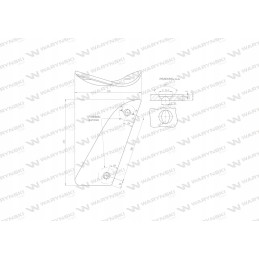 Dešinė krūtinė, dvi skylės, Kuhn Losange
