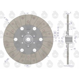 Sankabos diskas, 1 pakopa f 280 su 16 49011175 dantų