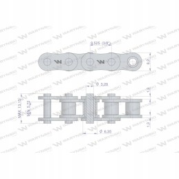 Ritininė grandinėlė 06b 1 r1 3 8 5 m Warynski in l06
