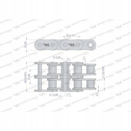 Ritininė grandinėlė 16b 2 r2 1 5 m Warynski in l16b2