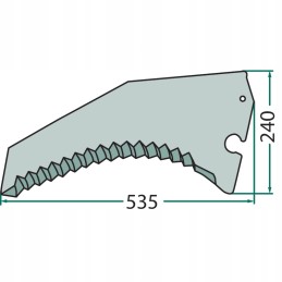 Krone Titan priekabos peilis 6 42 332970 1