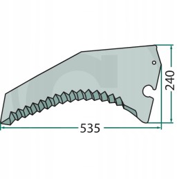 Krone Titan priekabos peilis 6 42 332970 1