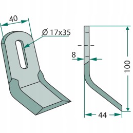 Ferri 63 fei 47 vejapjovės peilis