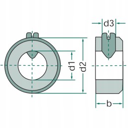Užrakinimo įvorė 32mm 14mm 20mm granitas