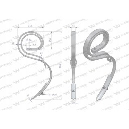 Sustiprintas spyruoklinis dantis 32x12 Warynski