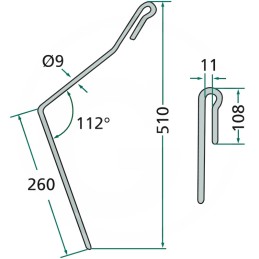 Ilgas ii sėjamosios noragas amazone md 8