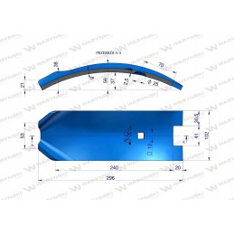 Bagažinės dangtis Lemken Smaragd 3374395 Warynski