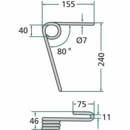Lemken 3537047 sėjamosios noragai