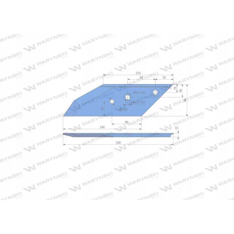 Kairysis plūgo kaltas Lemken Warynski 3364051