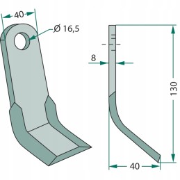 Ferri 63 fei 45 vejapjovės peilis