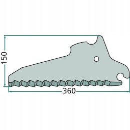 Deutz Fahr Kverneland priekabos peilis 6587308