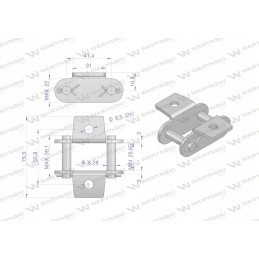 Grandininis užraktas su dvipuse jungtimi ca550vdk in