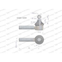 Vairo šarnyras m16x1 5 02381195 warynski