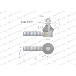 Vairo šarnyras m16x1 5 02381195 warynski
