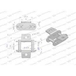 Grandininis užraktas su dvipuse jungtimi ca550vk1 in