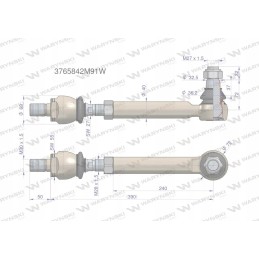 Vairo šarnyras m27x1 5 3765842m91 warynski