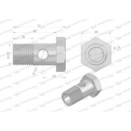 Colinis perpildymo kilpinis varžtas g1 2 14 l 42 mm in