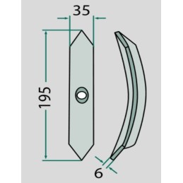 Amazon Horsch BBG kultivatoriaus noragas 195x35x6mm