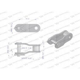 Grandinė pologniwo CA555 Warynski