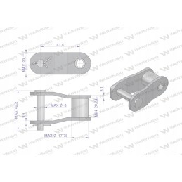 Grandinė pologniwo CA557 Warynski