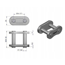 Pramoninė grandinės spyna z16ah 1 r1 1 Warynski