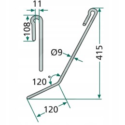 Siaubingas Amazon AD 03 Super Sp sėjamosios pirštas