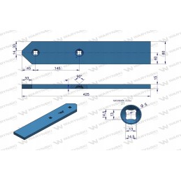 Vidutinio ilgio ašmenys A1VL Lemken Warynski