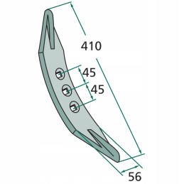 Kultivatoriaus noragas 410 x 56 x 19 101 271