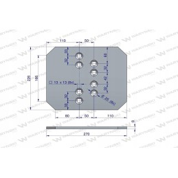 Slydimo plokštė galinė dešinė kairė vis25 Unia MX Wary