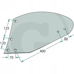 Dešinė liejimo plokštės krūtinė, din u 1003 ir 1003 colių