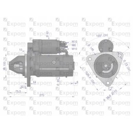 Starteris 24v 3 5 kw aze4268 belarus expom kwidzy