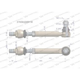Vairo šarnyras m27x1 5 3765842m91 warynski