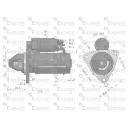 Starteris 24v 3 5 kw aze4268 belarus expom kwidzy