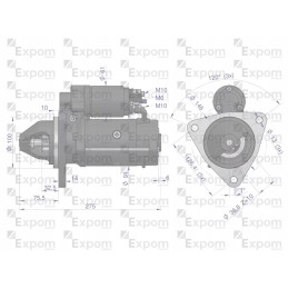 Starteris 24v 3 5 kw aze4268 belarus expom kwidzy