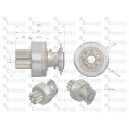 Zetor kibirkštinio expom starterio movos mazgas