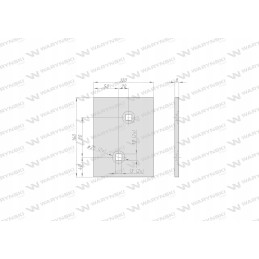 Dešinė priekinė slydimo plokštė, skirta naudoti po 642
