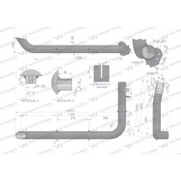 Duslintuvo išmetimo vamzdžio korpusas naujas holland ford fiat