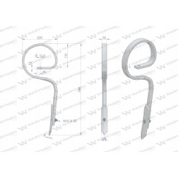 Tiesus spyruoklinis dantis 32x12 Warynski