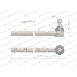 Vairo šarnyras 1028265m91 Warynski