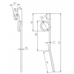 John Deere Z56958 šiaudų rinktuvo pirštas