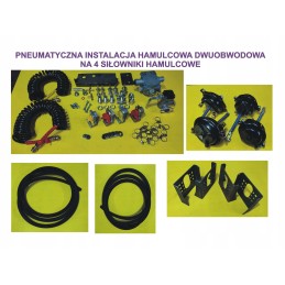 Dviejų grandinių pneumatinė stabdžių sistema 4s