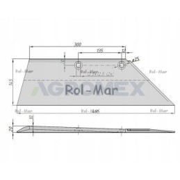 Dešinysis peilis 18 sb 45 re Lemken 3352030 Warynski
